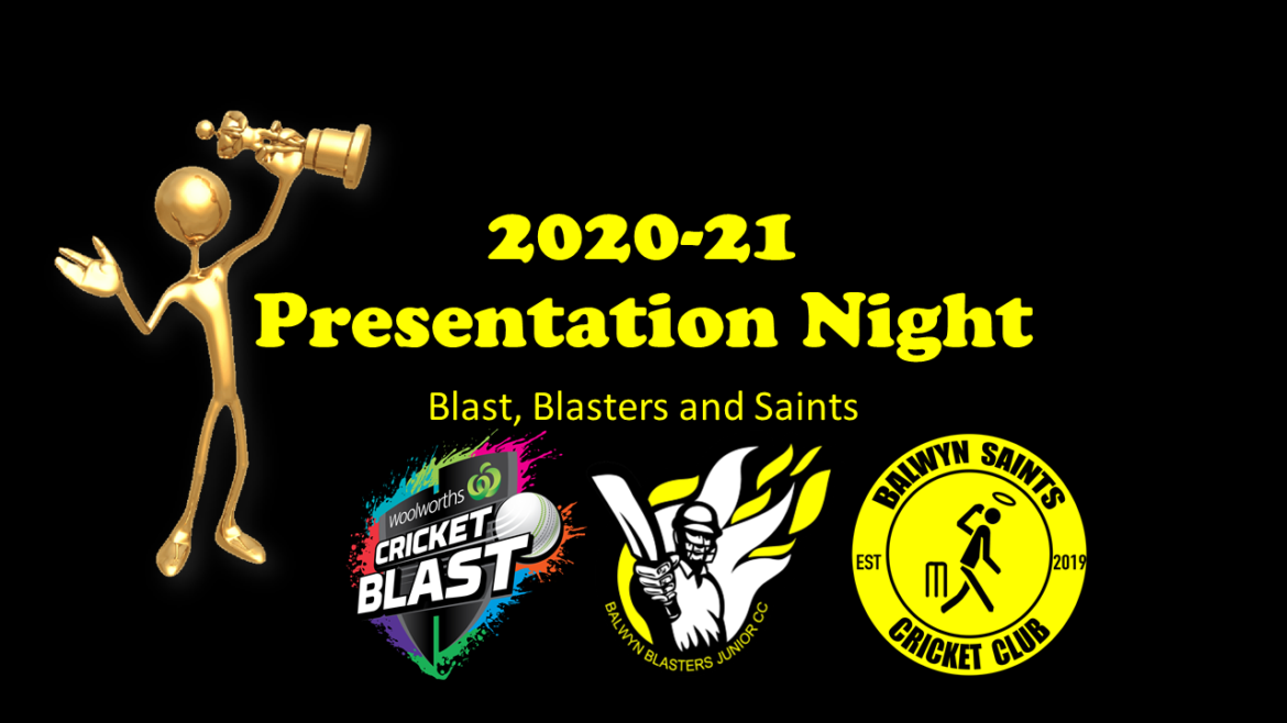 2020-21 Blast, Blasters and Saints Presentation Night