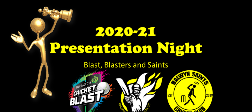 2020-21 Blast, Blasters and Saints Presentation Night