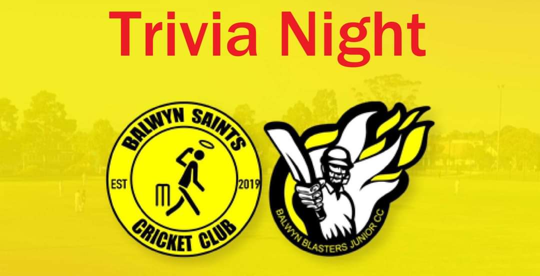 Trivia Night – February 18th at Balwyn Park from 7p.m.